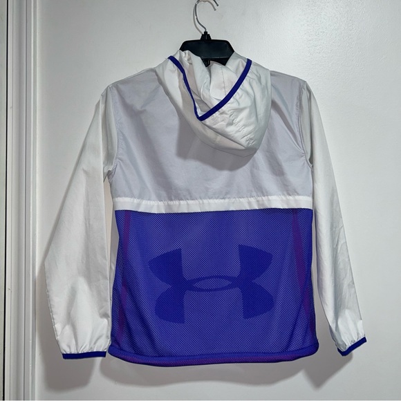 Girl's Youth Size Medium White Hooded Under Armour Jacket - Picture 2 of 8